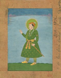 De 4e Mughal keizer Jahangir, ca. vroege 17e eeuw miniatuurschildering door Indian School