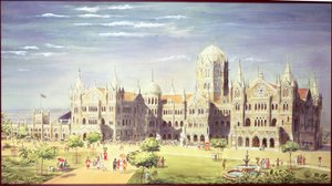 Het Chatrapati Shivaji Terminus Station, Mumbai, India, 1900