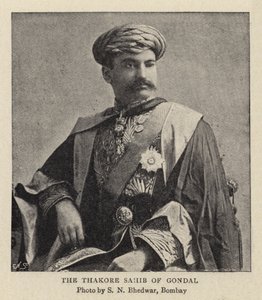De Thakore Sahib van Gondal door Indian School