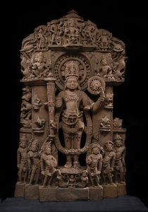 Vishnu en zijn avatars door Indian School