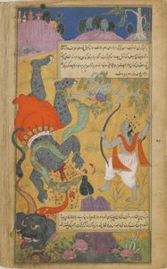 Rama onthoofdt Kumbhakarna