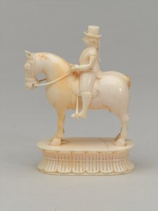 Witte ridder, schaakstuk, India, ca. 1820 door Indian School