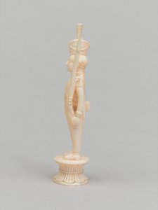 Witte pion, schaakstuk, India, ca. 1820 door Indian School