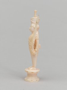 Witte pion, schaakstuk, India, ca. 1820 door Indian School