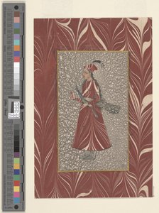 Vrouw met een pauw, Bijapur, c.1660 door Indian School
