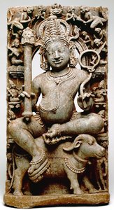 Yama, uit Bhubaneswar, Odisha, 1100 AD door Indian School
