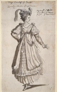 Koningin Zenobia, c.1609 door Inigo Jones