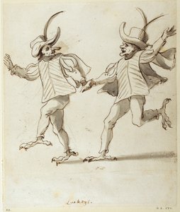 Twee lakeien door Inigo Jones