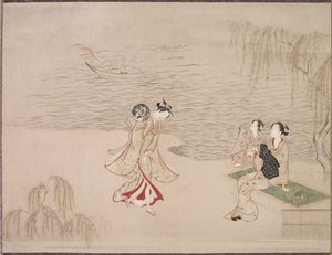 Schoonheden aan de Kust door Ippitsusai Bunchō