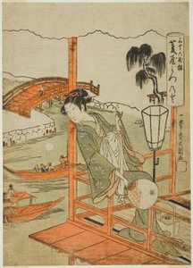 De Courtisane Mitsunoto van het Hishiya Huis, uit de serie 