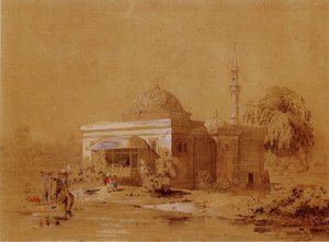 Project van het Turkse badpaviljoen in Catherine Park van Tsarskoye Selo, ca. 1850 door Ippolit Antonovich Monighetti