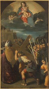 Keizer Heraclius brengt het Ware Kruis terug naar Jeruzalem door Ippolito Scarsella