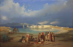 De landengte van Suez, ca. 1845