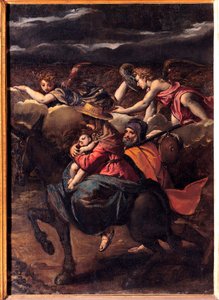 De vlucht naar Egypte door Ippolito Scarcella