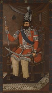 Portret van Mohammad Shah Qajar 1810-1848