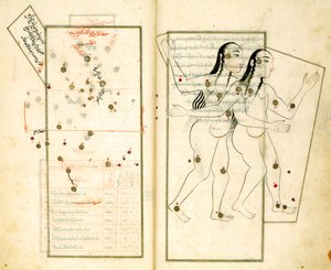 Het Sterrenbeeld Tweelingen uit het Boek van Vaste Sterren door Al-Sufi