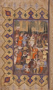 Inhuldiging van Luhrasp door Iranian School