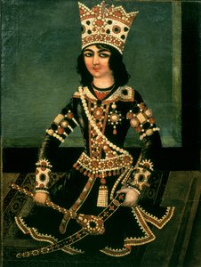 Portret van Abbas-Minza (c.1783-1833), Prins van Perzië, zoon van Shah Fath Ali (regeerde 1797-1834)