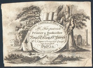 Handelskaart, H Fitzpatrick (gravure) door Irish School