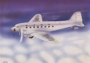 Douglas DC-3 (kleurenlitho)