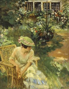 In de Tuin door Irving Ramsay Wiles