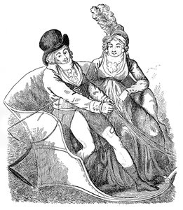 Een distelvink en zijn minnares, 1796 door Isaac Cruikshank