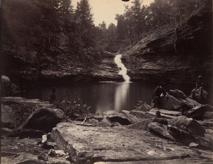 Lula Lake en Bovenste Watervallen op Rock Creek, nabij Lookout Mountain, Georgia, 1864-65