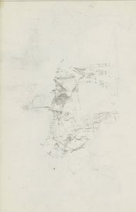 Afdruk van de krijttekening op blad 8 recto door Isaac Israels