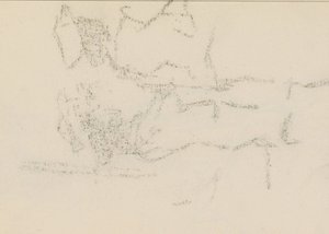 Abklatsch van de krijttekening op pagina 13 door Isaac Israels