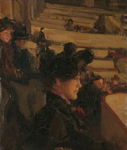 In het theater