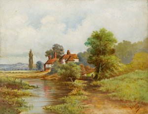 Landschap door Isaac John Williams