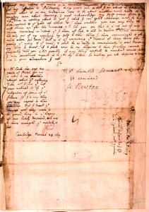 Brief geschreven door Isaac Newton, 28 november 1679