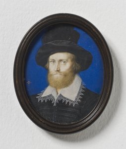 Admiraal George Clifford, 3e Graaf van Cumberland, c.1600 door Isaac Oliver
