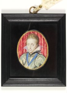 Charles, Prins van Wales, later Koning Charles I door Isaac Oliver