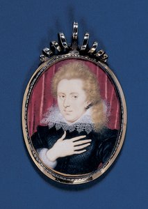 Portretminiatuur van een jonge heer, c.1615 door Isaac Oliver