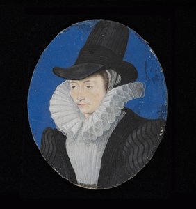 Portretminiatuur van een Onbekende Dame