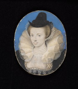Onbekende dame, c.1595-1600 door Isaac Oliver