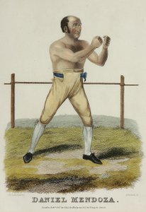 Daniel Mendoza, gegraveerd door P. Roberts, gepubliceerd in 1822