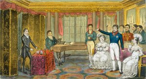 Koning George IV in Carlton House, uit 