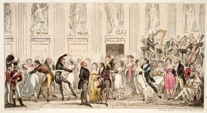 Het bal van de Cyprianen in de Argyle Rooms, uit The English Spy, gepubliceerd 1824