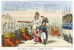 De Keizerlijke Wens of Boney Verward! door Isaac Robert Cruikshank