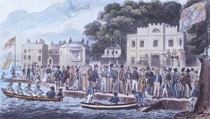 De promenade in Cowes, 1825