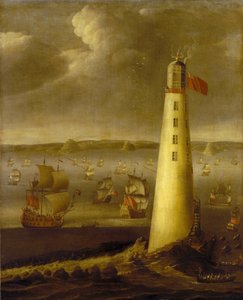 Eddystone vuurtoren, voor de kust van Devon (Engeland)