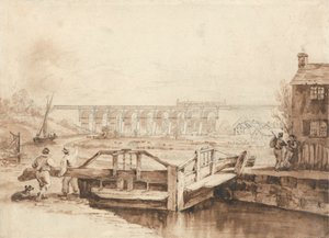 Het viaduct over het Sankey-kanaal