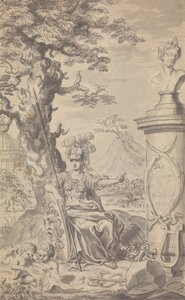 Town and Country Magazine - Frontispice voor 1769 (1e uitgave dus geen Vol. nr.) door Isaac Taylor