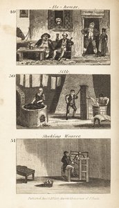 Ambachten in Regency Engeland: Bierhuis, zijdefabriek en kousenwever door Isaac Taylor