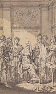 Ongeïdentificeerd Tijdschrift / Toneelstuk Illustratie door Isaac Taylor