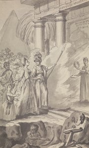 Ongeïdentificeerd Tijdschrift / Toneel Illustratie door Isaac Taylor