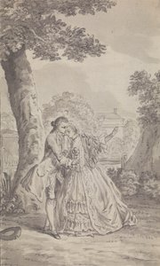 Ongeïdentificeerd Tijdschrift / Toneel Illustratie door Isaac Taylor