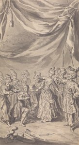 Ongeïdentificeerd tijdschrift / toneelillustratie door Isaac Taylor